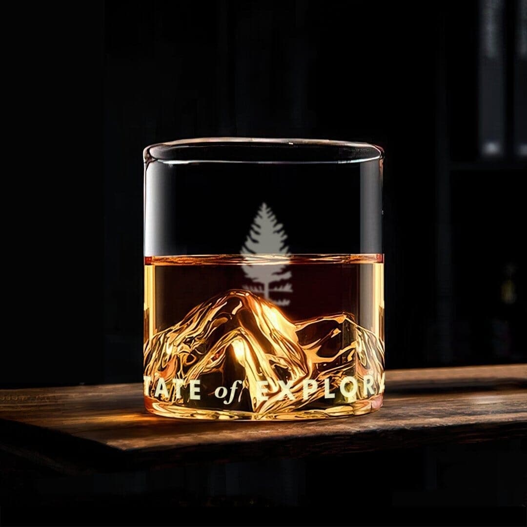 The Fourteener Mountain Whisky Glass - 1876 | The State of Exploration
