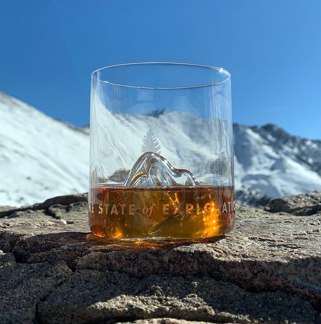 The Fourteener Mountain Whisky Glass - 1876 | The State of Exploration
